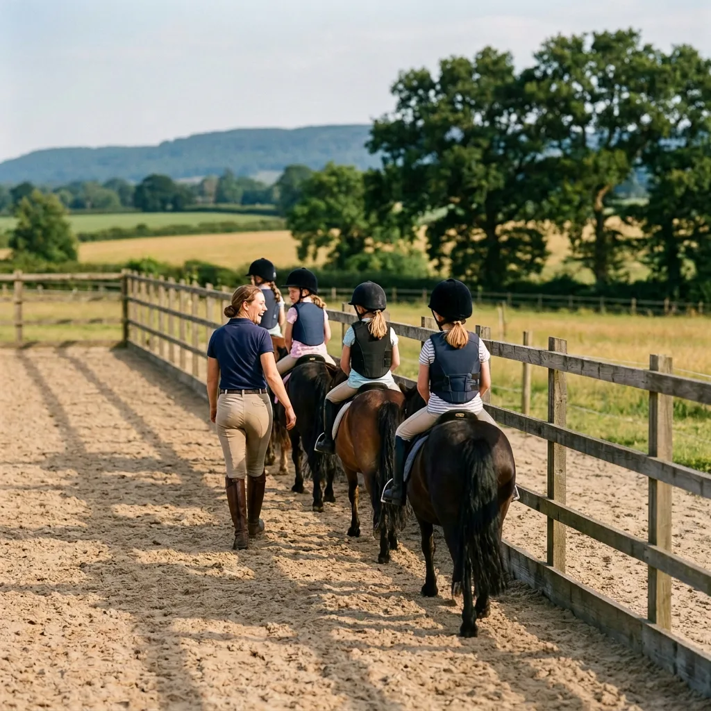 Cours de poney à Les Échelles, Savoie